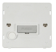 Scolmore SIN550PWCH - INGOT 13A Fused Conn. Unit With Flex Outlet Insert - White /  Chrome Definity Scolmore - Sparks Warehouse