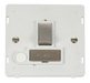 Scolmore SIN551PWSS - INGOT 13A Fused Sw. Conn. Unit With Flex Outlet Insert - White / St. Steel Definity Scolmore - Sparks Warehouse