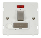 Scolmore SIN552PWSS - INGOT 13A Fused Sw. Conn. Unit With F/O Insert + Neon - White / St. Steel Definity Scolmore - Sparks Warehouse