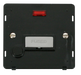 Scolmore SIN553BKCH - INGOT 13A Fused Conn. Unit With F/O Insert + Neon - Black / Chrome Definity Scolmore - Sparks Warehouse