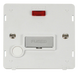 Scolmore SIN553PWCH - INGOT 13A Fused Conn. Unit With F/O Insert + Neon - White / Chrome Definity Scolmore - Sparks Warehouse