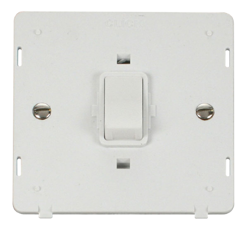 Scolmore SIN622PW - 20A 1 Gang DP Switch Insert - White Definity Scolmore - Sparks Warehouse