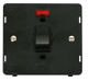 Scolmore SIN623BK - 20A 1 Gang DP Switch With Neon Insert - Black Definity Scolmore - Sparks Warehouse