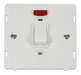 Scolmore SIN623PW - 20A 1 Gang DP Switch With Neon Insert - White Definity Scolmore - Sparks Warehouse