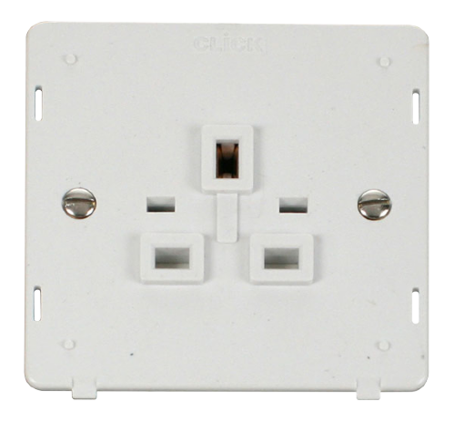 Scolmore SIN630PW - 1 Gang 13A Socket Insert - White Definity Scolmore - Sparks Warehouse
