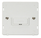 Scolmore SIN650PW - 13A Fused Connection Unit Insert - White Definity Scolmore - Sparks Warehouse