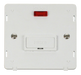 Scolmore SIN653PW - 13A Fused Connection Unit With Neon Insert - White Definity Scolmore - Sparks Warehouse