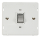 Scolmore SIN722PWCH - INGOT 20A 1 Gang DP Switch Insert - White / Chrome Definity Scolmore - Sparks Warehouse