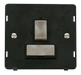 Scolmore SIN751BKBS - INGOT 13A Fused Switched Connection Unit Insert - Black / Br. Stainless Definity Scolmore - Sparks Warehouse