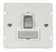 Scolmore SIN751PWCH - INGOT 13A Fused Switched Connection Unit Insert - White / Chrome Definity Scolmore - Sparks Warehouse