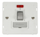 Scolmore SIN752PWCH - INGOT 13A Fused Sw. Conn. Unit Insert + Neon - White / Chrome Definity Scolmore - Sparks Warehouse