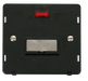 Scolmore SIN753BKBS - INGOT 13A Fused Conn. Unit Insert + Neon - Black / Brushed Stainless Definity Scolmore - Sparks Warehouse