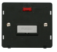 Scolmore SIN753BKCH - INGOT 13A Fused Conn. Unit Insert + Neon - Black / Chrome Definity Scolmore - Sparks Warehouse