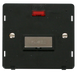 Scolmore SIN753BKSS - INGOT 13A Fused Conn. Unit Insert + Neon - Black / Stainless Steel Definity Scolmore - Sparks Warehouse