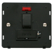 Scolmore SIN852BK - 13A Fused Switched Connection Unit With Neon (Lockable) Insert - Black Definity Scolmore - Sparks Warehouse