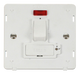 Scolmore SIN852PW - 13A Fused Switched Connection Unit With Neon (Lockable) Insert - White Definity Scolmore - Sparks Warehouse