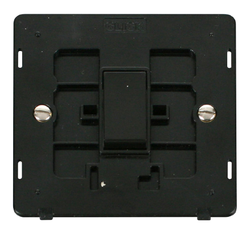 Scolmore SINBK-SMART1 - 1G Insert 1 Aperture Supplied With 1 x 10AX 2 Way Retractive Switch Module - Black Definity Scolmore - Sparks Warehouse