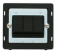 Scolmore SINBK-SMART3 - 1G Insert 3 Apertures Supplied With 3 x 10AX 2 Way Retractive Switch Modules - Black Definity Scolmore - Sparks Warehouse