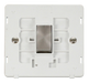 Scolmore SINBSPW-SMART1 - 1G Insert 1 Aperture Supplied With 1 x 10AX 2 Way Ingot Retractive Switch Module - White Definity Scolmore - Sparks Warehouse