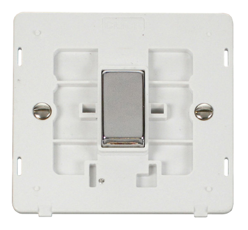 Scolmore SINCHPW-SMART1 - 1G Insert 1 Aperture Supplied With 1 x 10AX 2 Way Ingot Retractive Switch Module - White Definity Scolmore - Sparks Warehouse