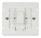 Scolmore SINPW-SMART1 - 1G Insert 1 Aperture Supplied With 1 x 10AX 2 Way Retractive Switch Module - White Definity Scolmore - Sparks Warehouse