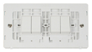 Scolmore SINPW-SMART4 - 2G Insert 2 x 2 Apertures Supplied With 4 x 10AX 2 Way Retractive Switch Modules - White Definity Scolmore - Sparks Warehouse