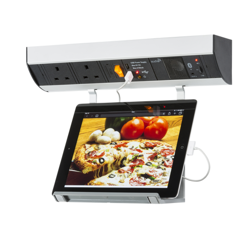 Knightsbridge SK007 Under Cabinet 2G Power Station With USB Charging and Bluetooth Audio Mounting Sockets Knightsbridge - Sparks Warehouse