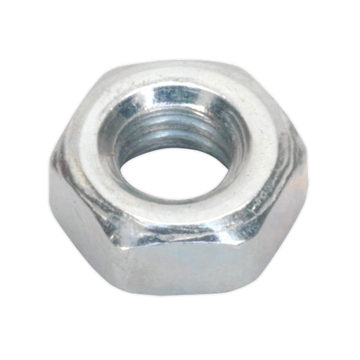 Sealey - SN4 Steel Nut M4 Zinc DIN 934 Pack of 100 Consumables Sealey - Sparks Warehouse