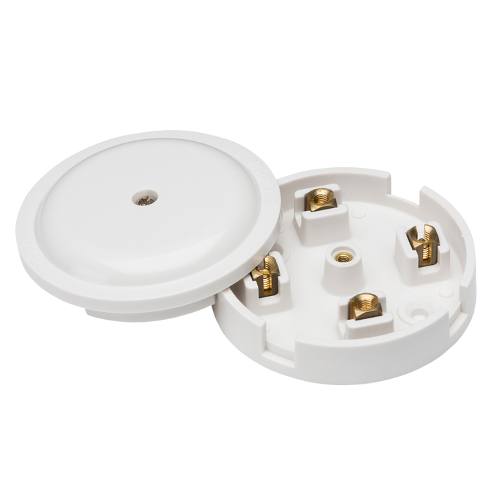 Knightsbridge SN8420 20A Junction Box 4 Terminal - White - 79mm Junction Box Knightsbridge - Sparks Warehouse