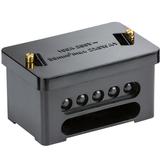 Knightsbridge SNEB2 100A 5WAY CONNECTOR BLOCK DP (35MM) Lighting Accessories Knightsbridge - Sparks Warehouse