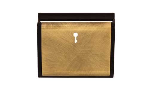 Scolmore SP620BKAB - Hotel Key Card Switch Cover Plate - Black - Antique Brass New Media Scolmore - Sparks Warehouse
