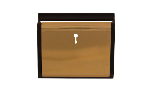 Scolmore SP620BKBR - Hotel Key Card Switch Cover Plate - Black - Polished Brass New Media Scolmore - Sparks Warehouse