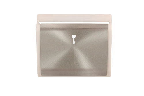 Scolmore SP620WHBS - Hotel Key Card Switch Cover Plate - White - Brushed Steel New Media Scolmore - Sparks Warehouse