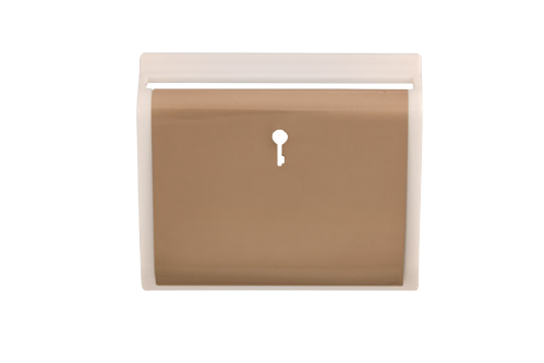 Scolmore SP620WHPN - Hotel Key Card Switch Cover Plate - White - Pearl Nickel New Media Scolmore - Sparks Warehouse