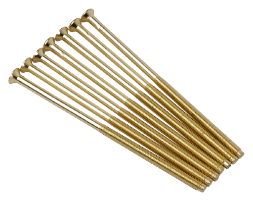 Scolmore SP675BR - Standard 3.5mm Dia. 75mm Long Screws (Bag 100) - Brass Essentials Scolmore - Sparks Warehouse