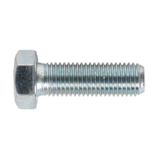 Sealey - SS1650 HT Setscrew M16 x 50mm 8.8 Zinc DIN 933 Pack of 10 Consumables Sealey - Sparks Warehouse