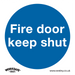 Sealey - SS1V1 Fire Door Keep Shut - Mandatory Safety Sign - Self-Adhesive Vinyl Safety Products Sealey - Sparks Warehouse