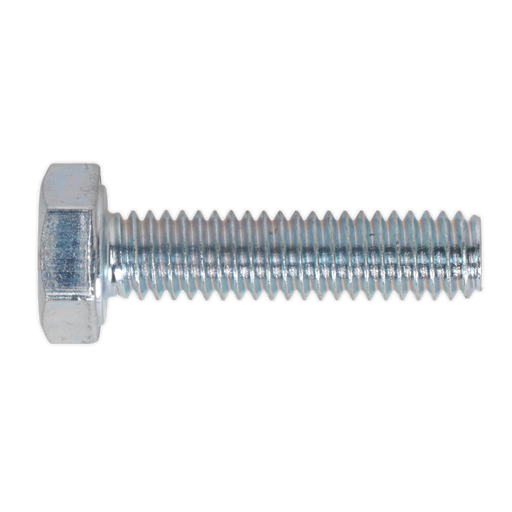 Sealey - SS410 HT Setscrew M4 x 10mm 8.8 Zinc DIN 933 Pack of 50 Consumables Sealey - Sparks Warehouse
