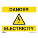 Sealey - SS41V1 Danger Electricity - Warning Safety Sign - Self-Adhesive Vinyl Safety Products Sealey - Sparks Warehouse