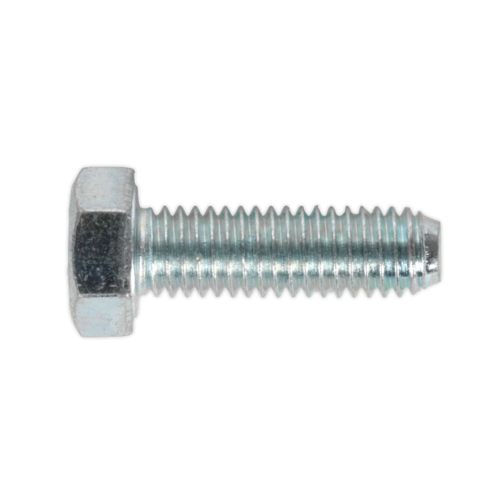 Sealey - SS516 HT Setscrew M5 x 16mm 8.8 Zinc DIN 933 Pack of 50 Consumables Sealey - Sparks Warehouse