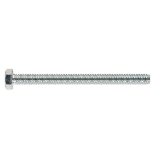 Sealey - SS8100 HT Setscrew M8 x 100mm 8.8 Zinc DIN 933 Pack of 25 Consumables Sealey - Sparks Warehouse