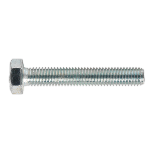 Sealey - SS850 HT Setscrew M8 x 50mm 8.8 Zinc DIN 933 Pack of 50 Consumables Sealey - Sparks Warehouse