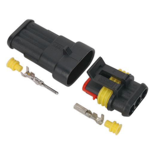 Sealey - SSC3MF Superseal Male & Female Connector 3-Way Consumables Sealey - Sparks Warehouse