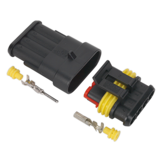 Sealey - SSC4MF Superseal Male & Female Connector 4-Way Consumables Sealey - Sparks Warehouse