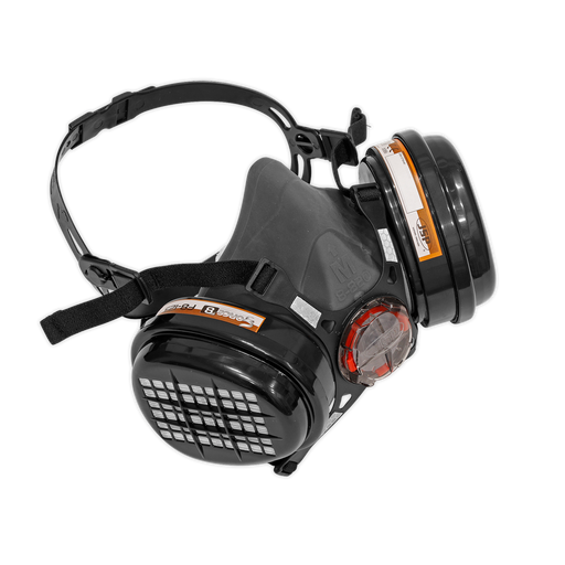 Sealey - SSP1605 Respirator Half Mask with A2P3 Filters Safety Products Sealey - Sparks Warehouse