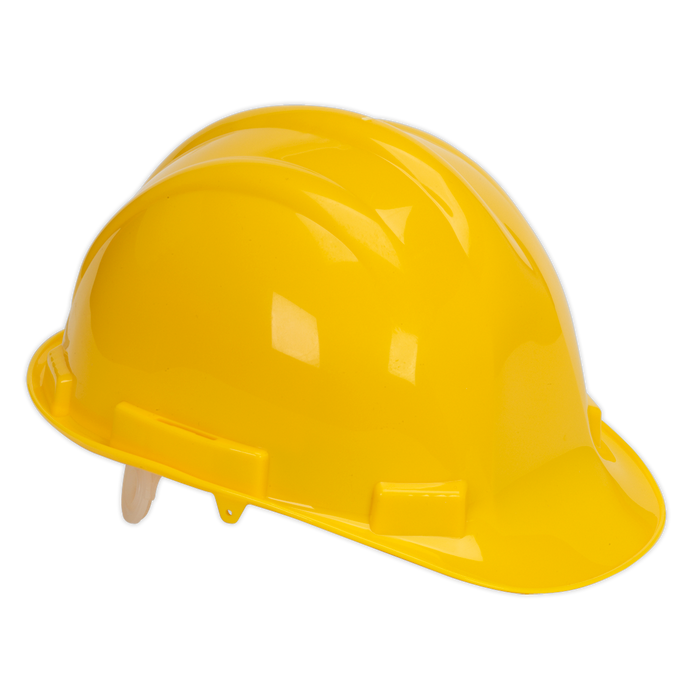 Sealey - SSP17Y Safety Helmet Yellow BS EN 397 Safety Products Sealey - Sparks Warehouse
