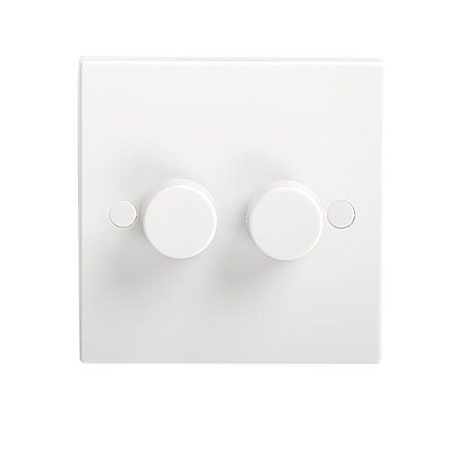 Knightsbridge SN2162 2G 2 WAY 40-400W Dimmer Switch KB Knightsbridge - Sparks Warehouse