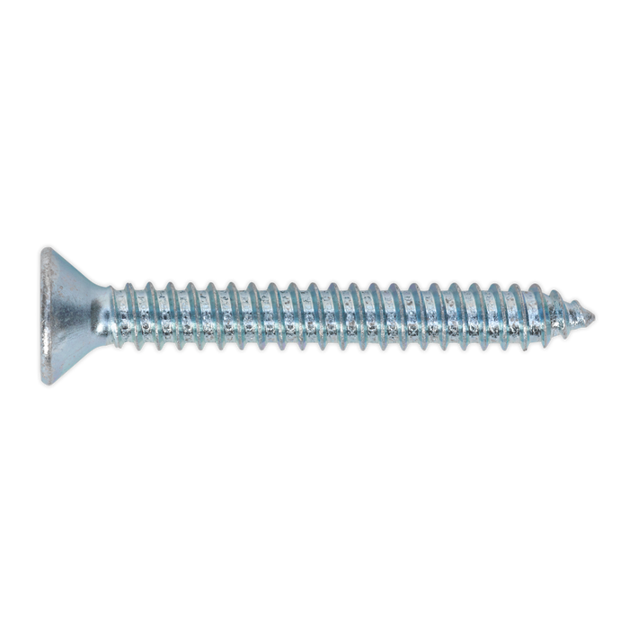 Sealey - ST6351 Self Tapping Screw 6.3 x 51mm Countersunk Pozi DIN 7982 Pack of 100 Consumables Sealey - Sparks Warehouse