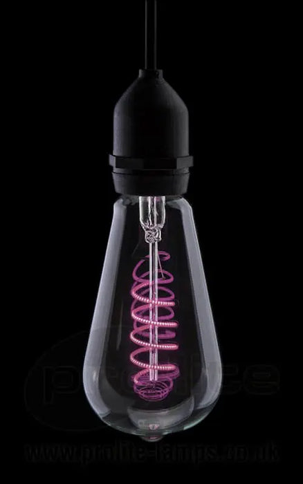 Funky Filament ST64 LED 240v 4w Ba222d/BC Pink Dimmable - ProLite