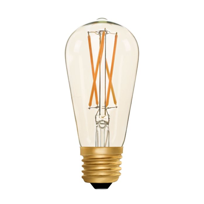Zico ZIKD044/2W22E27A - Squirrel Cage ST64 Amber 2w E27 2000k LED Filament Squirrel Cage Zico - The Lamp Company